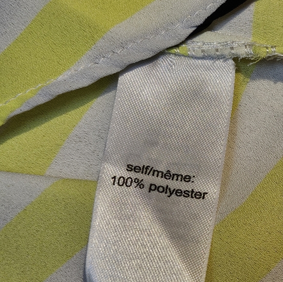 Studio Y Yellow & Black Striped Speghetti Strap Tank Top - Picture 4 of 5